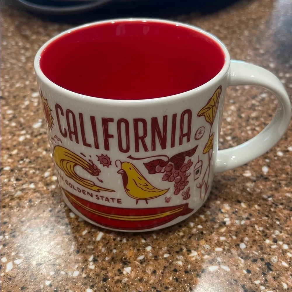Starbucks Been There Series California Mug with Red and White Design